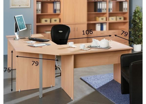 Kirjutuslaud Soft Plus mõõdud