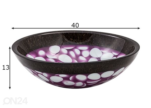 Kivikestega valamu mõõdud