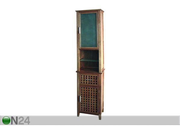 Klaasuksega kapp Walnut