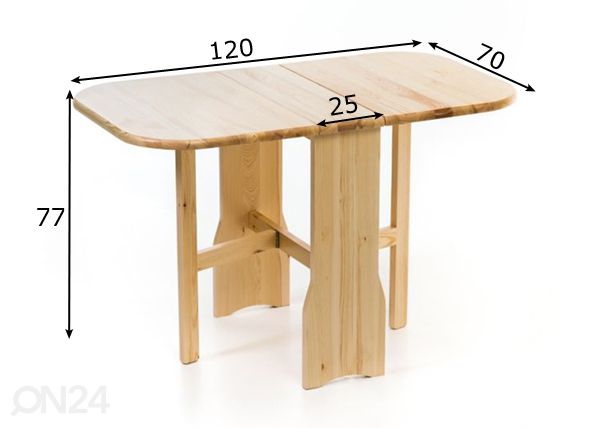 Klapplaud 120x70 cm mõõdud