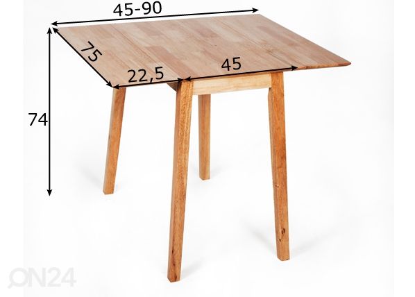 Klapplaud Avola 75x45-90 cm mõõdud