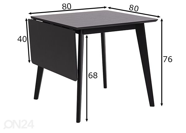 Klapplaud Concord 80/120x80 cm mõõdud