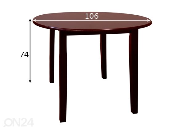 Klapplaud Monaco 106x65-106 cm mõõdud