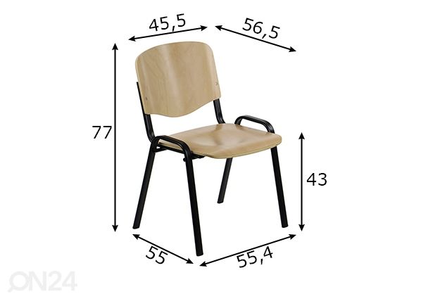 Klienditoolid 2 tk, pöök mõõdud