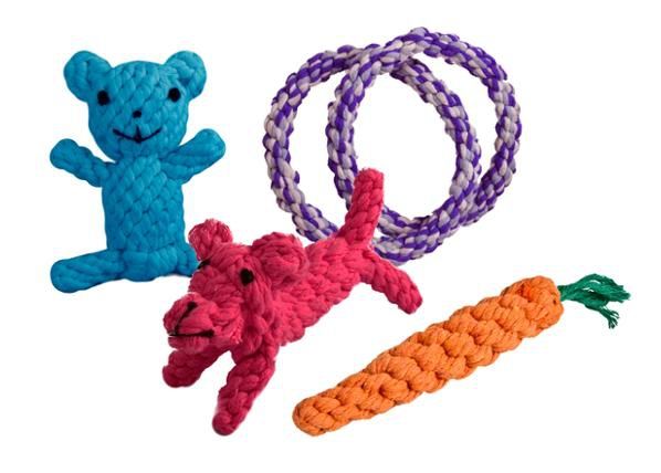 Koera mänguasi närimiseks köiest ropetoy valik