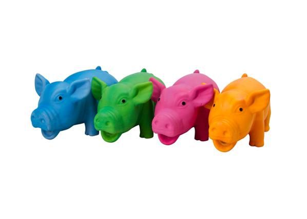 Koera mänguasi siga lateks pigsy 15 cm valik