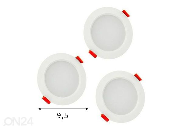 Kohtvalgusti Miro LED 6 W 3 tk mõõdud