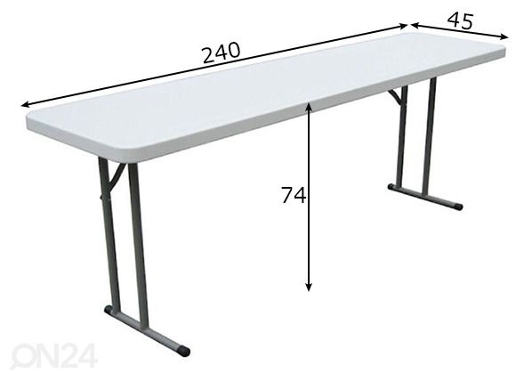 Kokkupandav aialaud 45x240 cm mõõdud