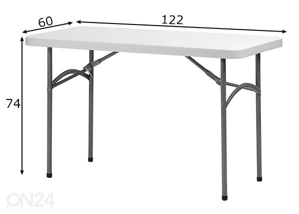 Kokkupandav aialaud 60x122 cm mõõdud