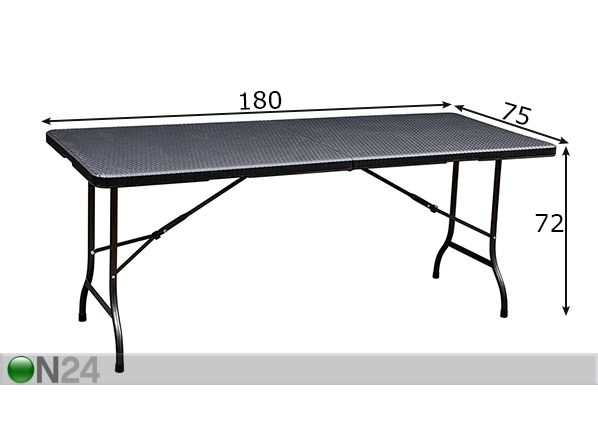 Kokkupandav aialaud 75x180 cm mõõdud