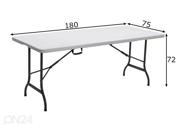 Kokkupandav aialaud 75x180 cm mõõdud