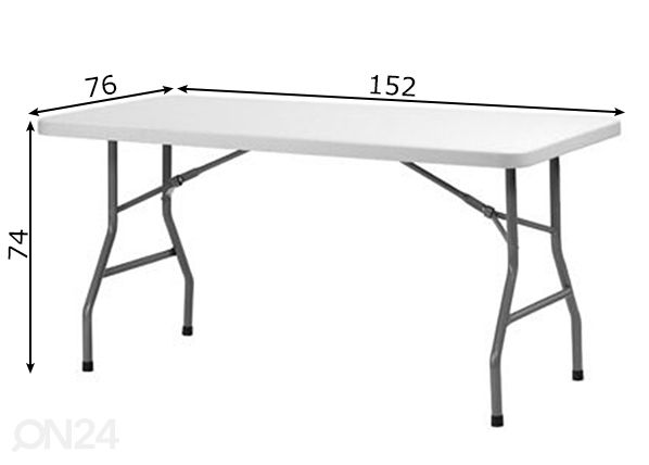 Kokkupandav aialaud 76x152 cm mõõdud