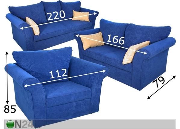 Komplekt 3+2+1 mõõdud