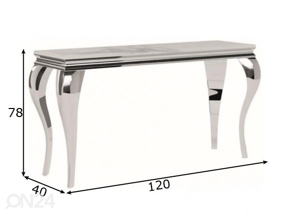 Konsoollaud 120 cm mõõdud