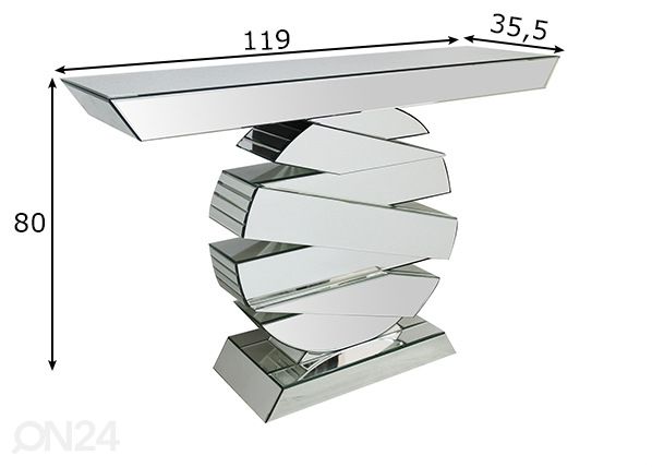 Konsoollaud 35,5x119 cm mõõdud