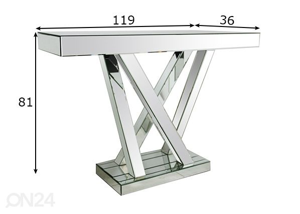 Konsoollaud 36x119 cm mõõdud