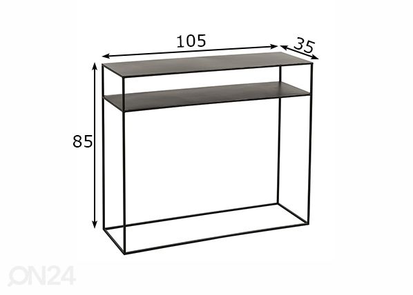 Konsoollaud Claro 105 cm mõõdud
