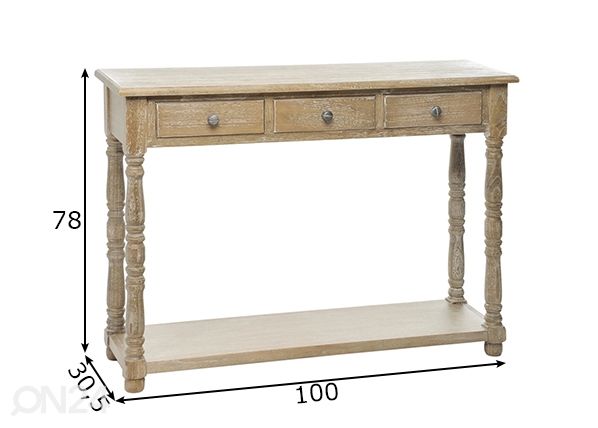 Konsoollaud Elegance mõõdud