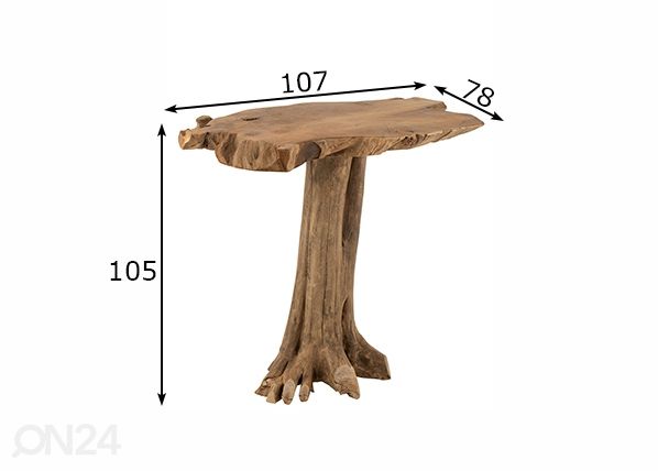 Konsoollaud Rooty 107 cm mõõdud