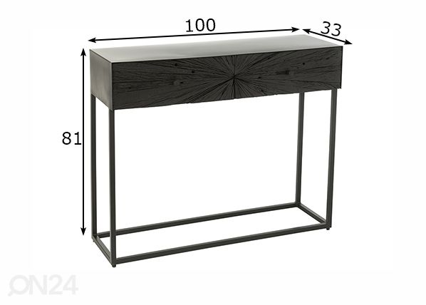 Konsoollaud Shanil 100 cm mõõdud