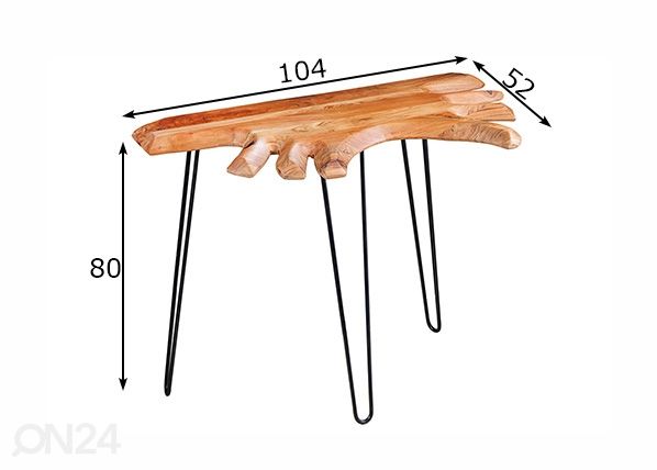 Konsoollaud Wild 104 cm mõõdud