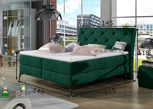Kontinentaalvoodi 140x200 cm mõõdud
