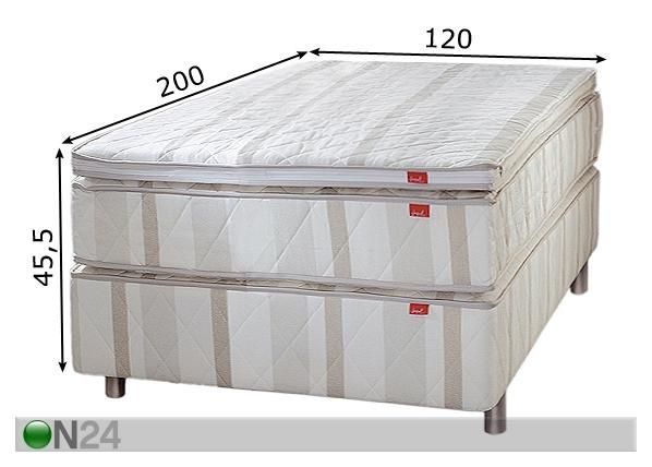 Kontinentaalvoodi Classic hele 120x200 cm mõõdud
