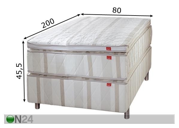 Kontinentaalvoodi Classic hele 80x200 cm mõõdud