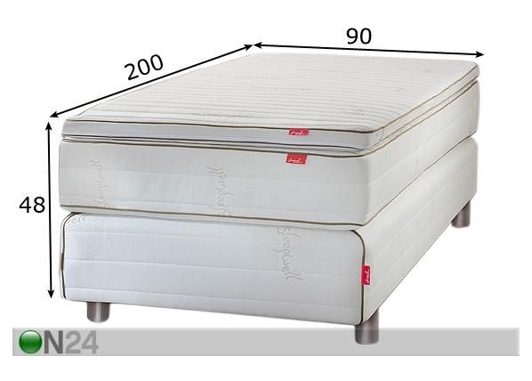 Kontinentaalvoodi Special 1,9 90x200 cm mõõdud