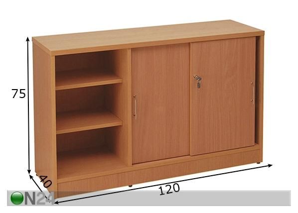 Kontorikapp mõõdud