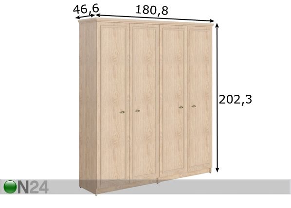 Kontorikomplekt Raut mõõdud