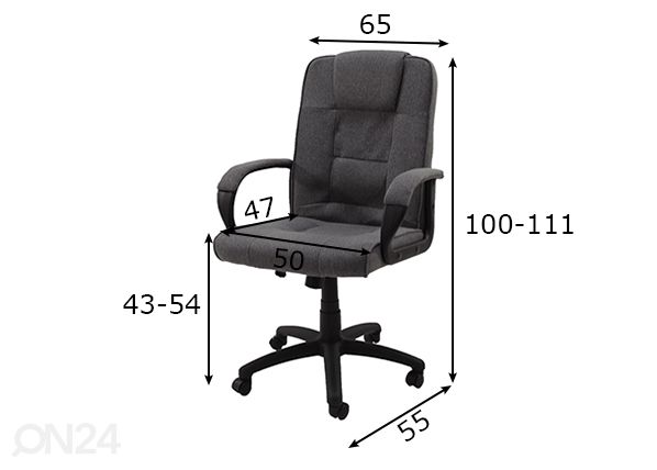 Kontoritool mõõdud