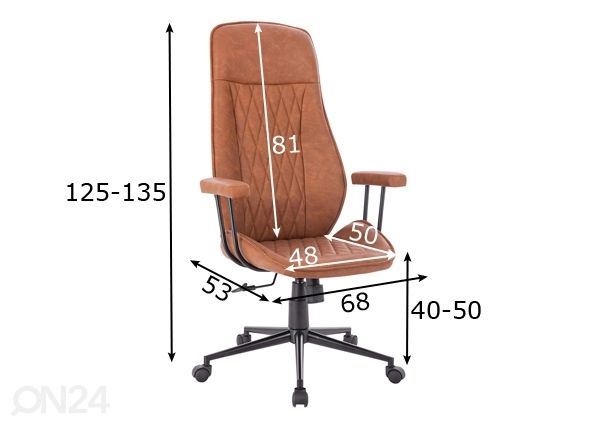 Kontoritool mõõdud