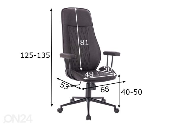 Kontoritool mõõdud