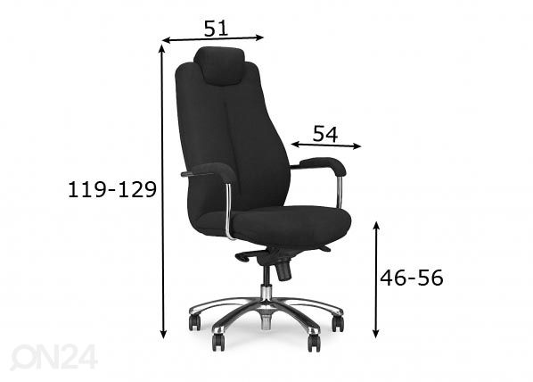 Kontoritool mõõdud