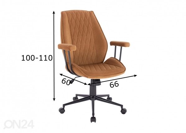 Kontoritool mõõdud