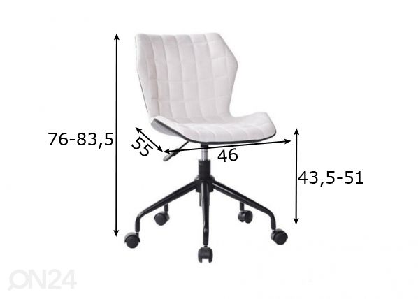 Kontoritool Azaria mõõdud