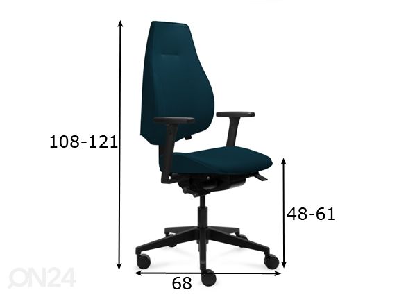 Kontoritool Gabri Executive mõõdud