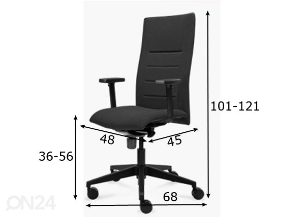 Kontoritool Horo Executive mõõdud