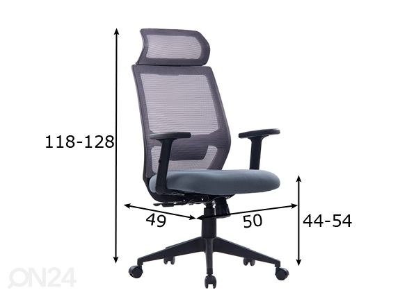 Kontoritool Kredo S mõõdud