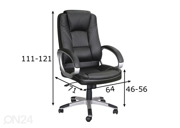 Kontoritool Lexton mõõdud