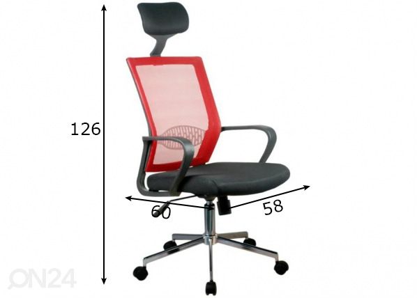Kontoritool OCF-9 mõõdud