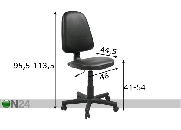 Kontoritool Prestige mõõdud