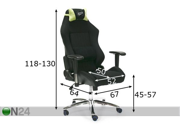 Kontoritool Recaro mõõdud