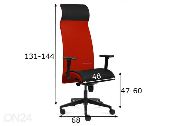 Kontoritool Solium Executive mõõdud