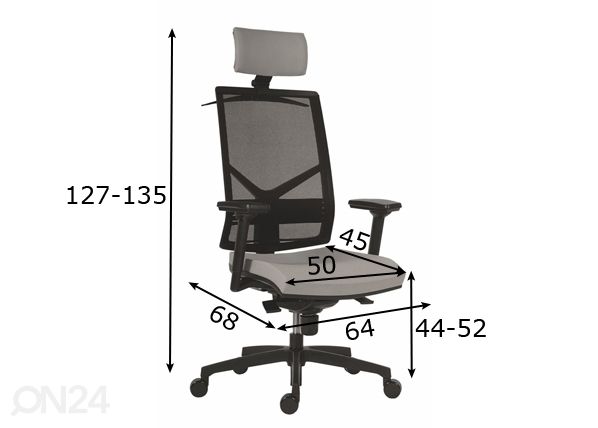 Kontoritool Syn Omnia PDH mõõdud