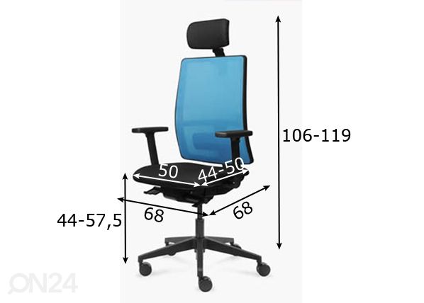 Kontoritool Work mõõdud