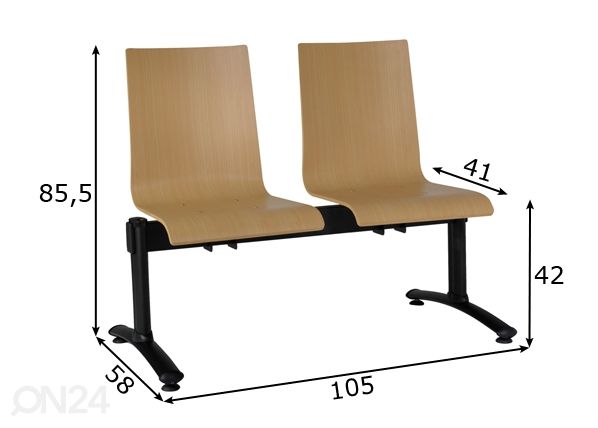 Konverentsipink Benches Elsi mõõdud