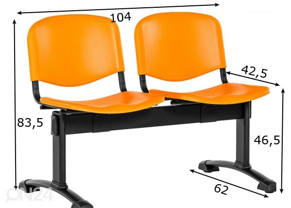 Konverentsipink Benches Iso mõõdud