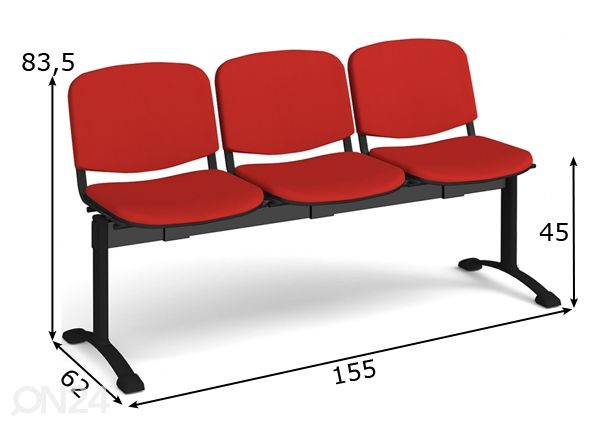 Konverentsipink Benches Taurus mõõdud